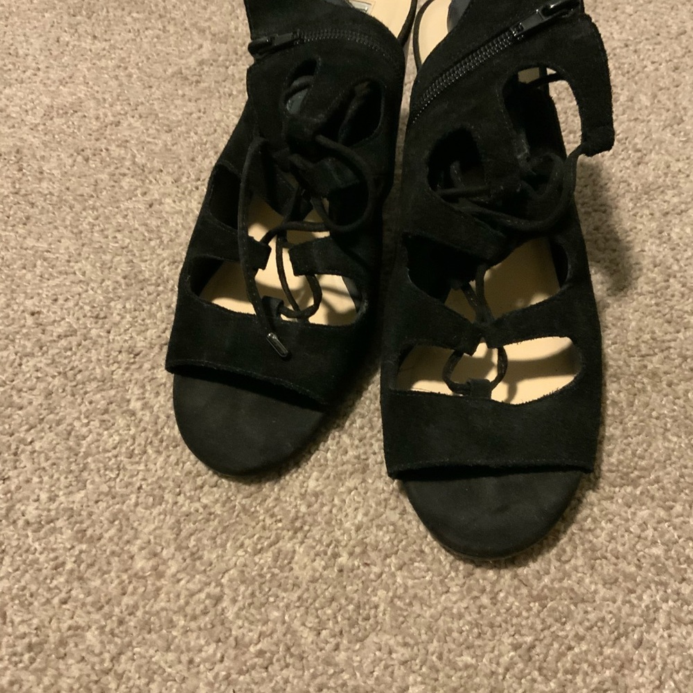 INC International Concepts Black Lace-Up Boots